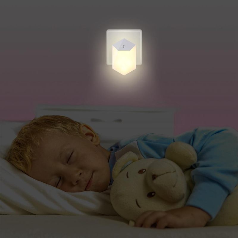 0.5 W Led Noćna Zidna Svjetiljka Sa Senzorom Svjetla Za Dječju Spavaću Sobu Ac100-240v