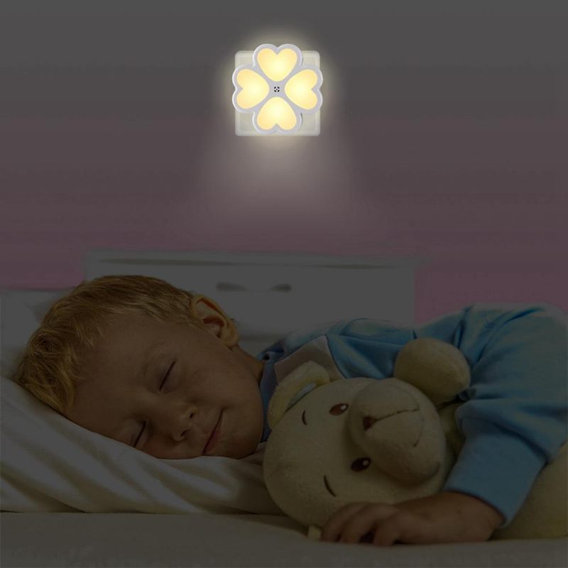0.5 W Svjetlosni Senzor Led Noćna Zidna Svjetiljka Za Utičnicu Za Dječju Spavaću Sobu Ac100-240v
