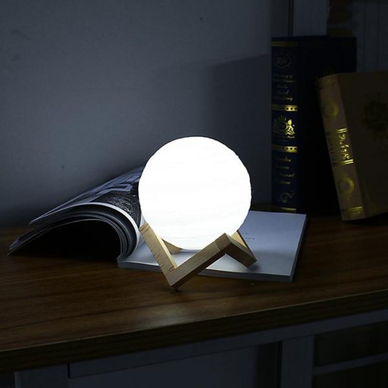 13cm 3d Jupiter Svjetiljka Usb Punjiva Led Noćna Lampa S Promjenjivom Bojom Na Dodir Dc5v