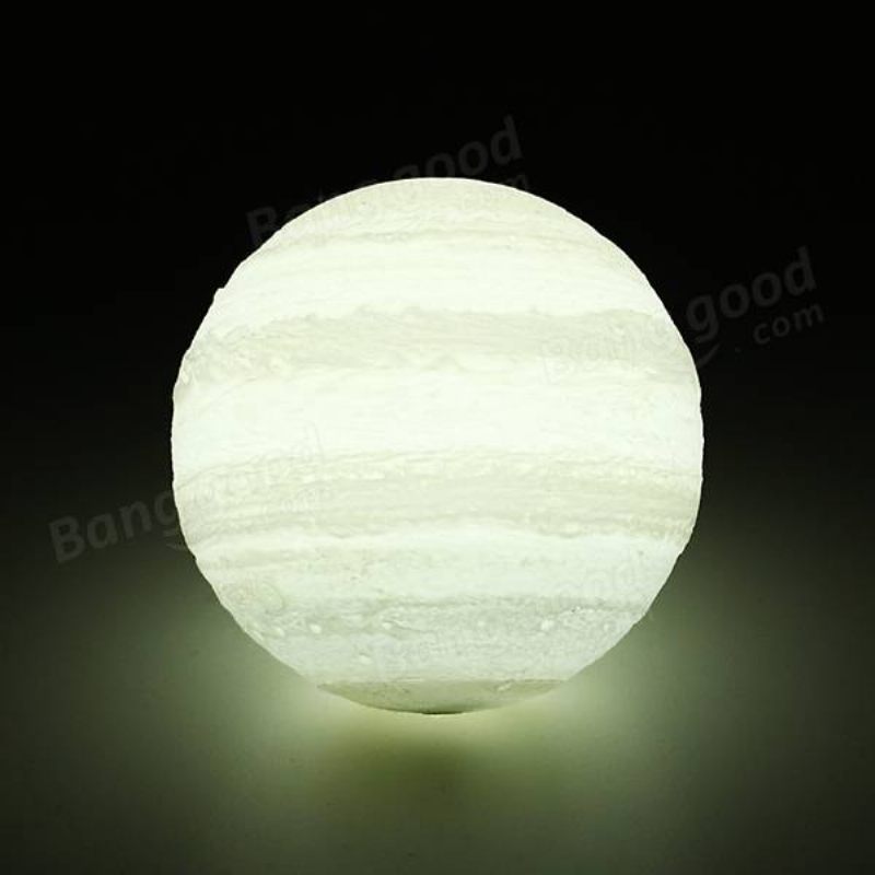 13cm 3d Jupiter Svjetiljka Usb Punjiva Led Noćna Lampa S Promjenjivom Bojom Na Dodir Dc5v