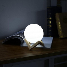 13cm 3d Jupiter Svjetiljka Usb Punjiva Led Noćna Lampa S Promjenjivom Bojom Na Dodir Dc5v