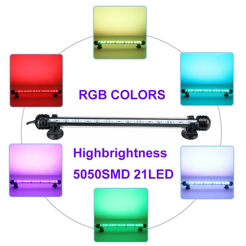 18-48cm 5050smd 27led Akvarijski Akvarij S Rgb Svjetlom Potopljena Trakasta Svjetiljka