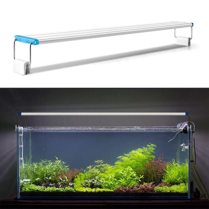 18-48cm Fish Tank Lampa Akvarijska Led Rasvjeta S Produljivim Nosačima Bijele I Plave Led Diode Odgovara Za Akvarij