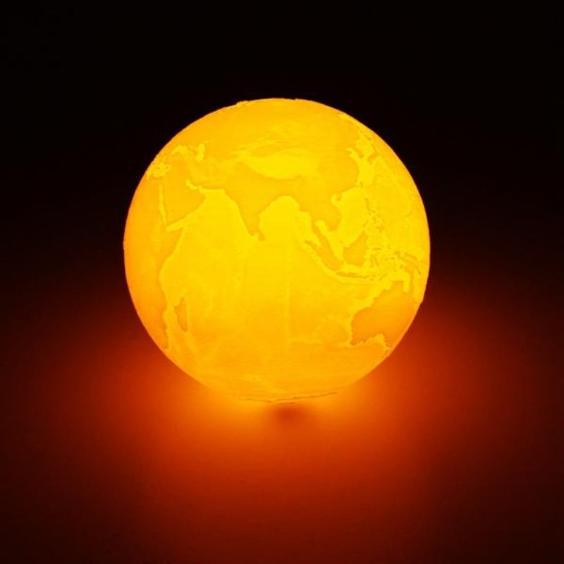 18 cm 3d Svjetiljka Za Zemlju Usb Punjiva Led Noćna Lampa S Promjenjivom Bojom Na Dodir Dc5v