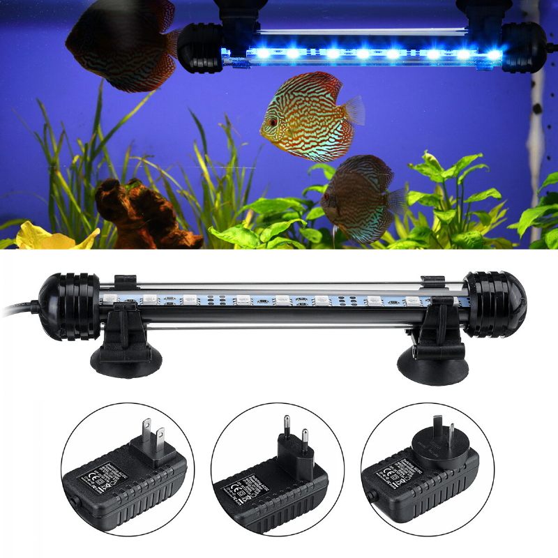 18cm 5050smd 9led Akvarijska Ribica Rgb Svjetiljka Potopljena Vodootporna Trakasta