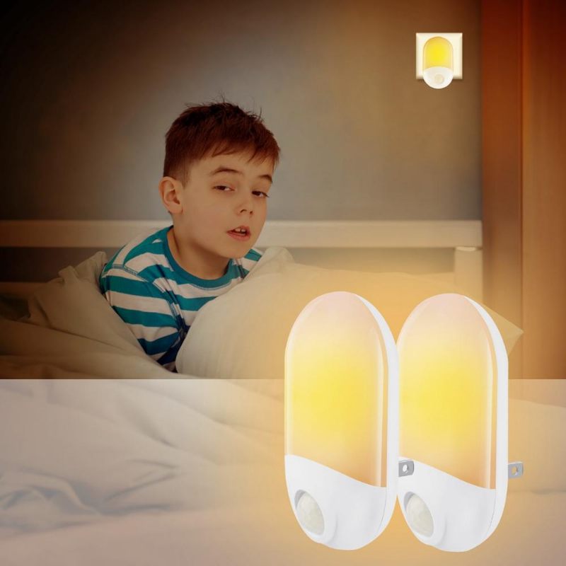 2 Kom 0.7 W Svjetlosni Senzor & Pir Motion Led Noćna Zidna Svjetiljka Za Dječju Spavaću Sobu Ac100-240v