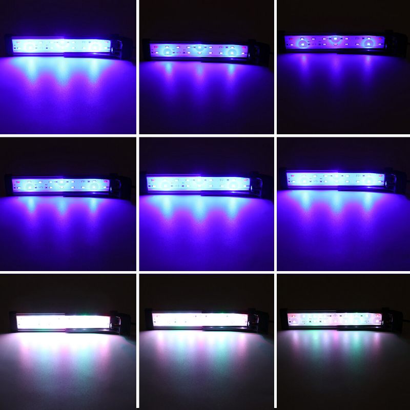 22cm 18led Rgb Svjetiljka Za Akvarijske Ribice Dvostruka Drenažna Vodena Jakog Svjetla