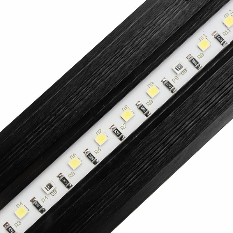 2.5 W 18 cm Podesiva 2835 Led Super Tanka Svjetiljka Za Akvarijske Ribice Crna