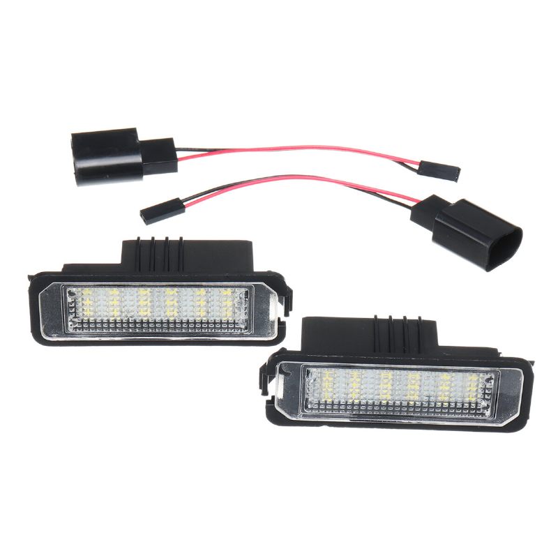 2pcs 18 Led Svjetla Za Registarske Pločice Za Vw Golf Mk4 Mk5 Mk6 Passat Lupo Polo 9n