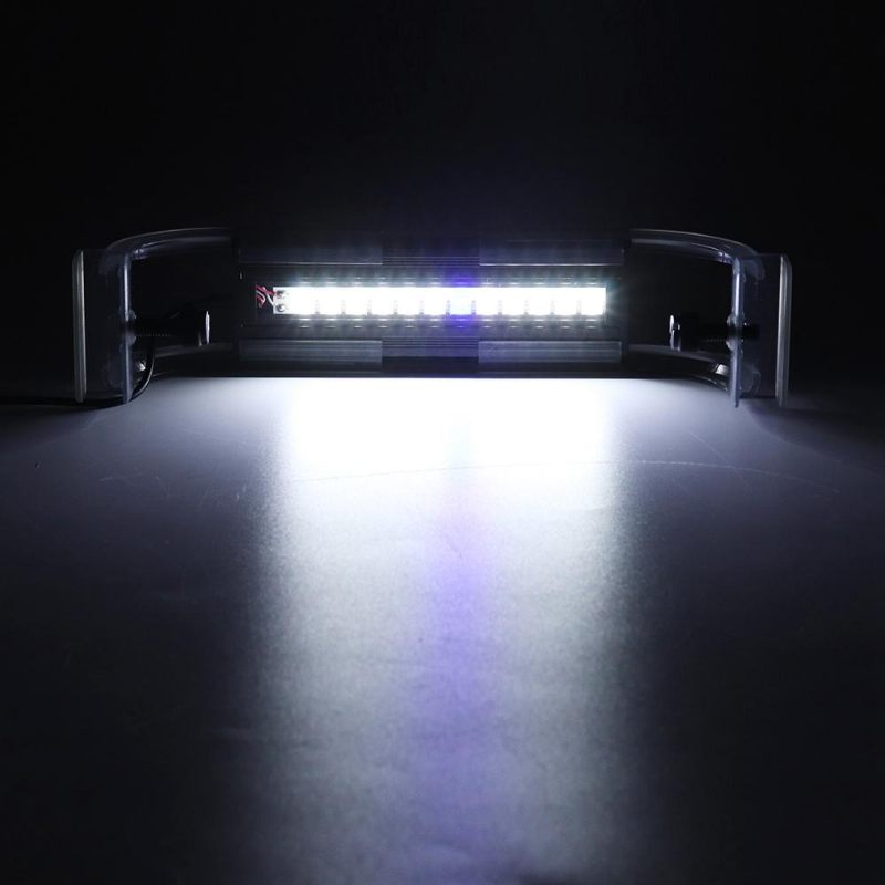 2w 13 cm Podesiva 2835 Led Super Tanka Svjetiljka Za Akvarijske Ribice Crna