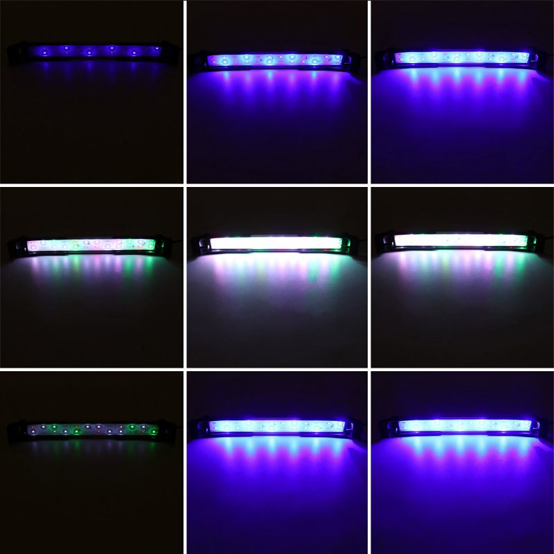 32cm 24led Rgb Svjetiljka Za Akvarijske Ribice 2 Načina Rada Dvostruka Za Odvod Vode I Trave