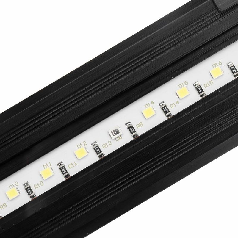 3.5 W 25 cm Podesiva 2835 Led Super Tanka Svjetiljka Za Akvarijske Ribice Crna