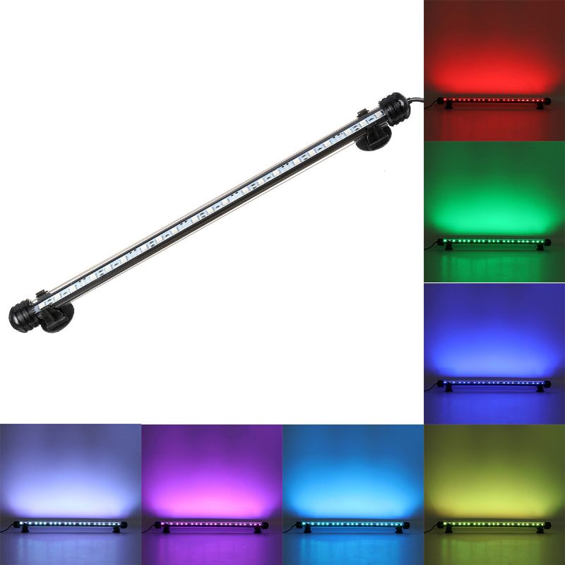 38cm Bluetooth App Rgb Led Svjetla Za Akvarijske Ribice Potopna Trakasta Barska Svjetiljka