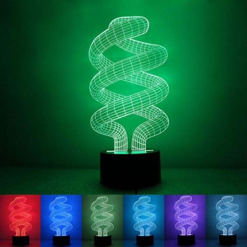 3d Tornado Illusion Led Stolna Svjetiljka Usb 7 Noćna Koja Mijenja Boje