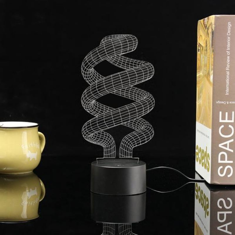 3d Tornado Illusion Led Stolna Svjetiljka Usb 7 Noćna Koja Mijenja Boje