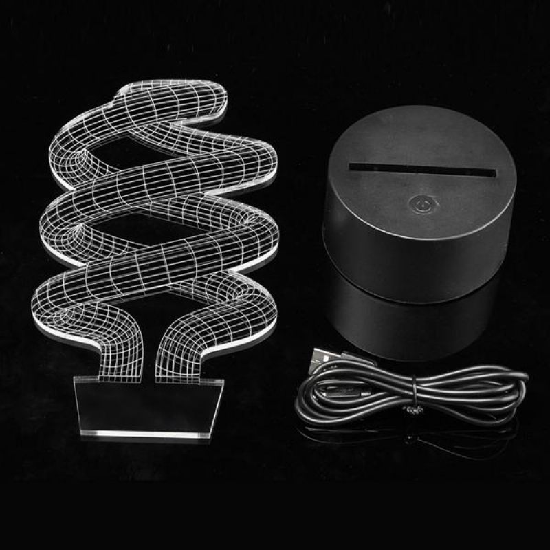 3d Tornado Illusion Led Stolna Svjetiljka Usb 7 Noćna Koja Mijenja Boje