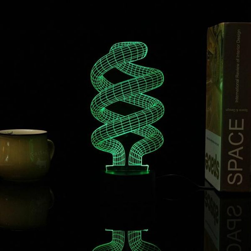 3d Tornado Illusion Led Stolna Svjetiljka Usb 7 Noćna Koja Mijenja Boje