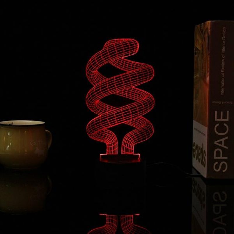 3d Tornado Illusion Led Stolna Svjetiljka Usb 7 Noćna Koja Mijenja Boje