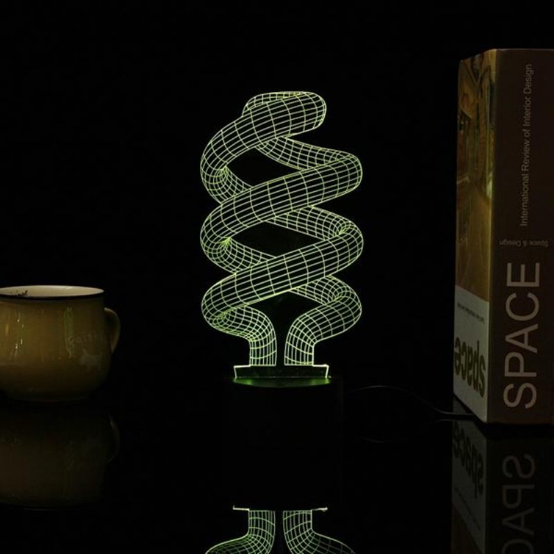 3d Tornado Illusion Led Stolna Svjetiljka Usb 7 Noćna Koja Mijenja Boje