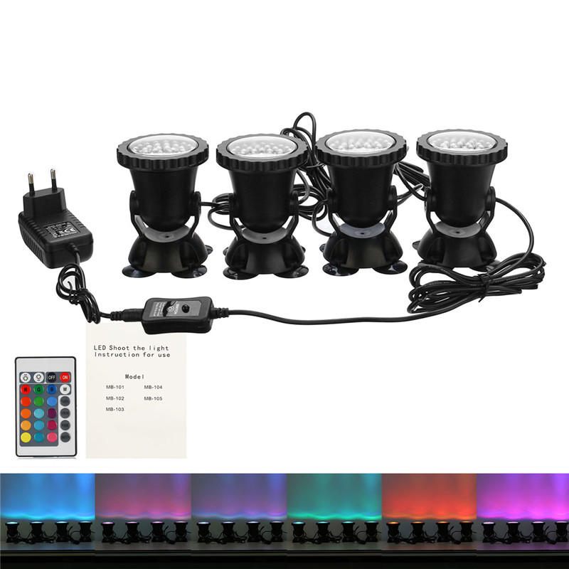 4 Kom Led Rgb Podvodne Reflektorske Svjetiljke Za Ribnjake Za Bazene Ac100-240v