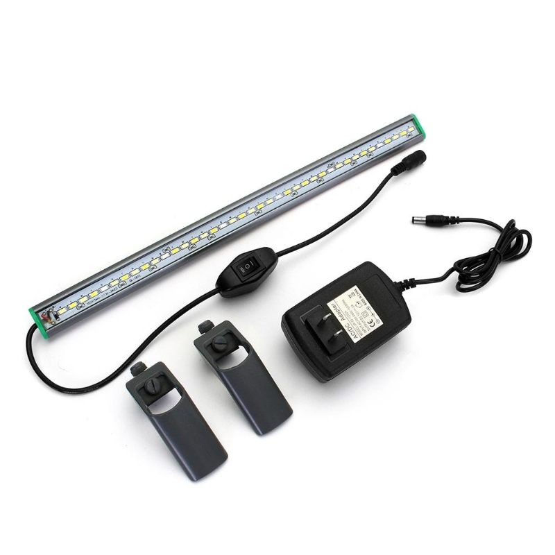 40cm 39 Led Fish Tank Aquarium Light Bijelo Plava Svjetiljka S Kopčom Na Vodootpornoj Traci Ac110-240v