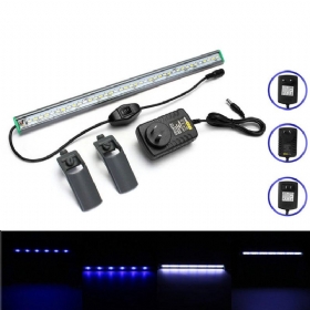 40cm 39 Led Fish Tank Aquarium Light Bijelo Plava Svjetiljka S Kopčom Na Vodootpornoj Traci Ac110-240v