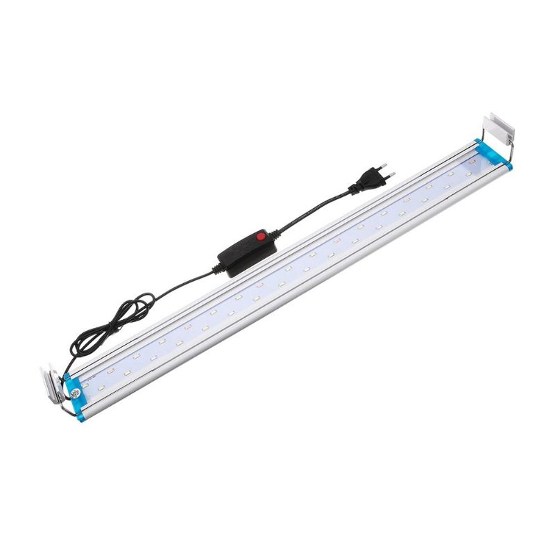 48.5cm Aluminijsko Podesivo Led Svjetlo Za Akvarij Fish Tank Panel Lamp Plava+bijela Ac220v