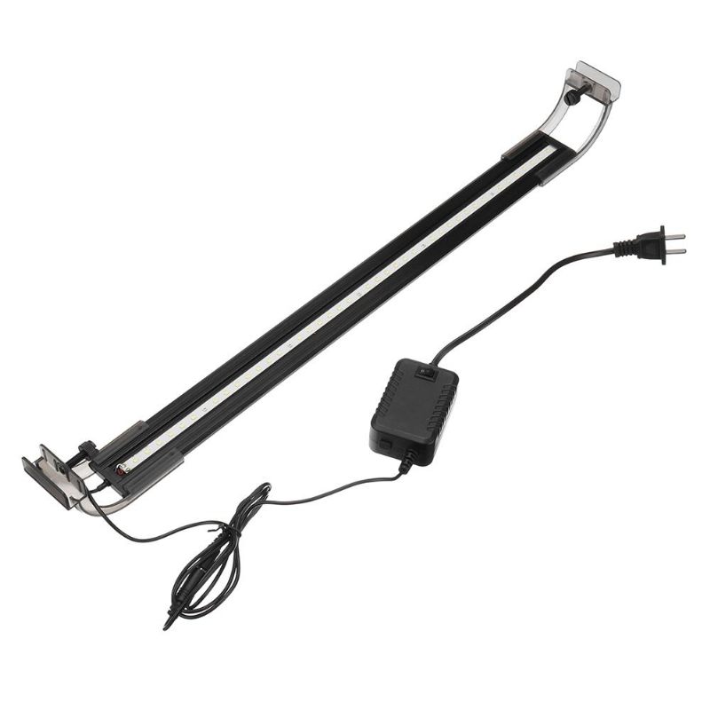 8w 50 cm Podesiva 2835 Led Super Tanka Svjetiljka Za Akvarijske Ribice Crna