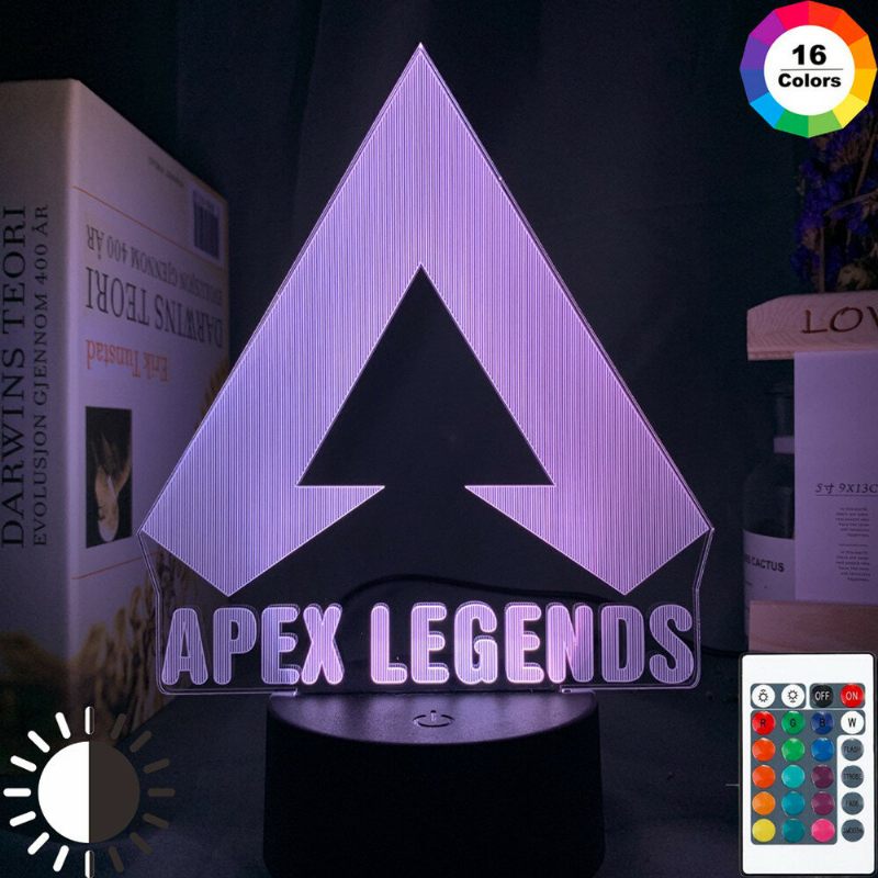 Apex Legends Logo Noćno Svjetlo Led Koje Mijenja Boju Za Uređenje Sobe Za Igru Ideje Cool Event Nagrada Poklon Za Rođendane Usb Lampa