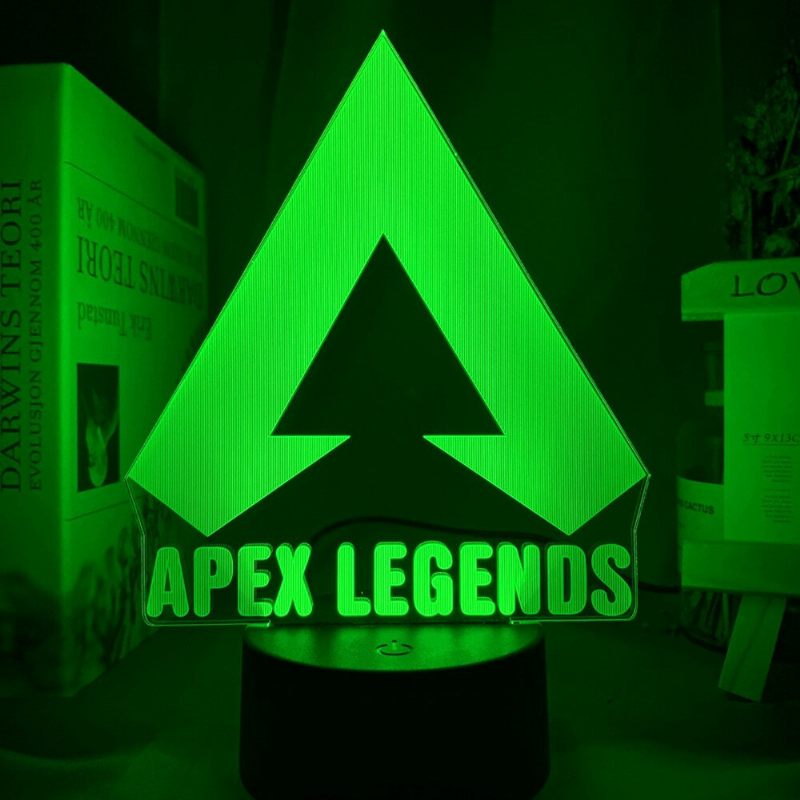 Apex Legends Logo Noćno Svjetlo Led Koje Mijenja Boju Za Uređenje Sobe Za Igru Ideje Cool Event Nagrada Poklon Za Rođendane Usb Lampa