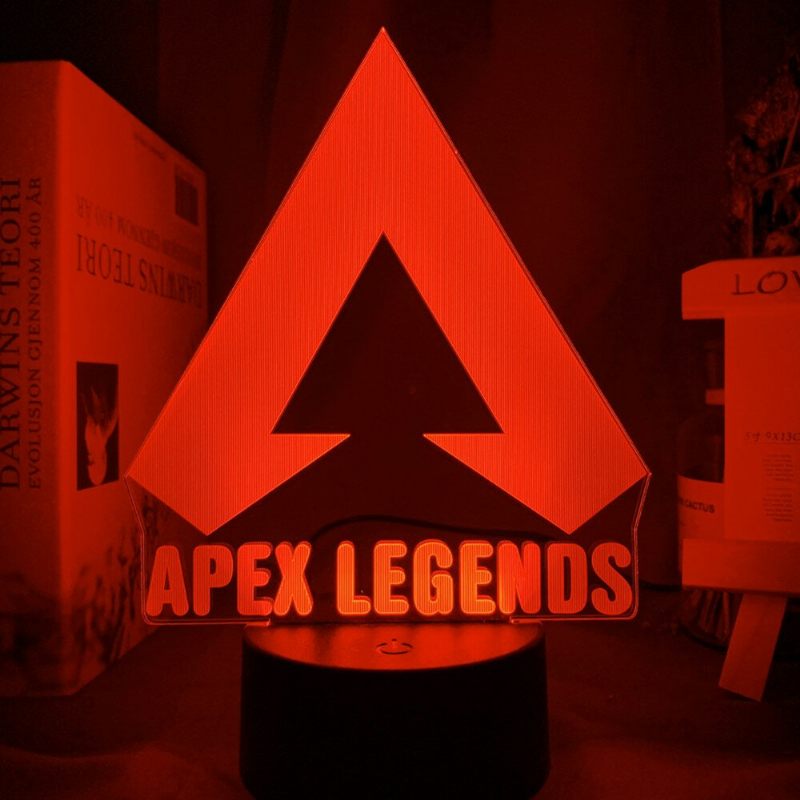 Apex Legends Logo Noćno Svjetlo Led Koje Mijenja Boju Za Uređenje Sobe Za Igru Ideje Cool Event Nagrada Poklon Za Rođendane Usb Lampa