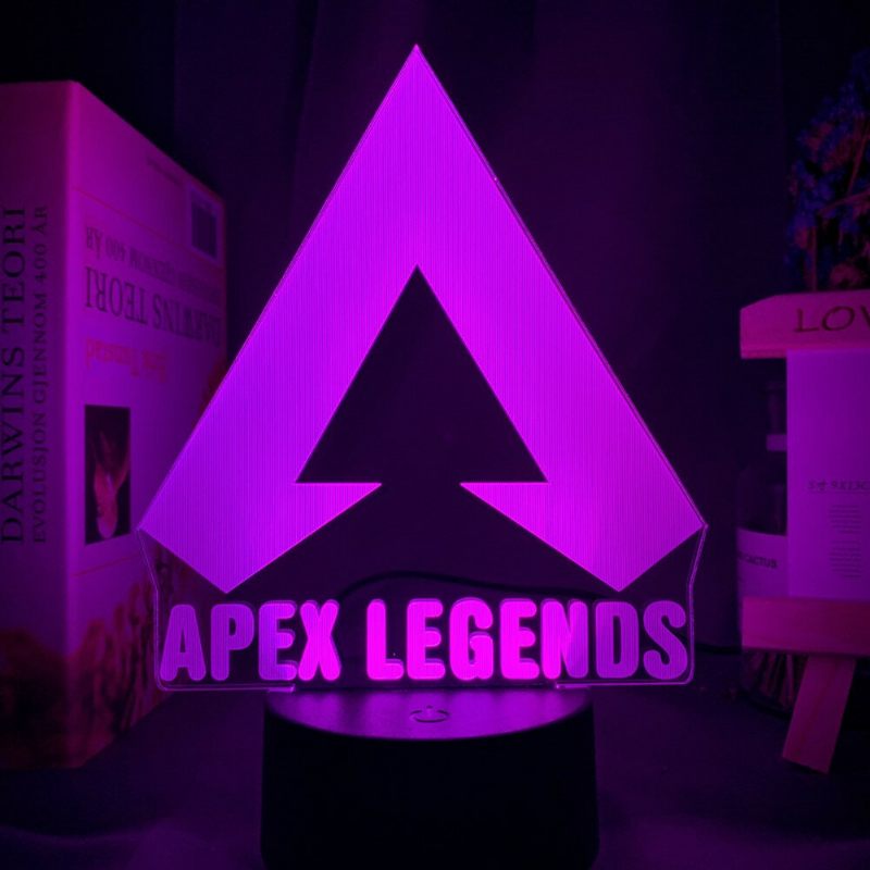 Apex Legends Logo Noćno Svjetlo Led Koje Mijenja Boju Za Uređenje Sobe Za Igru Ideje Cool Event Nagrada Poklon Za Rođendane Usb Lampa