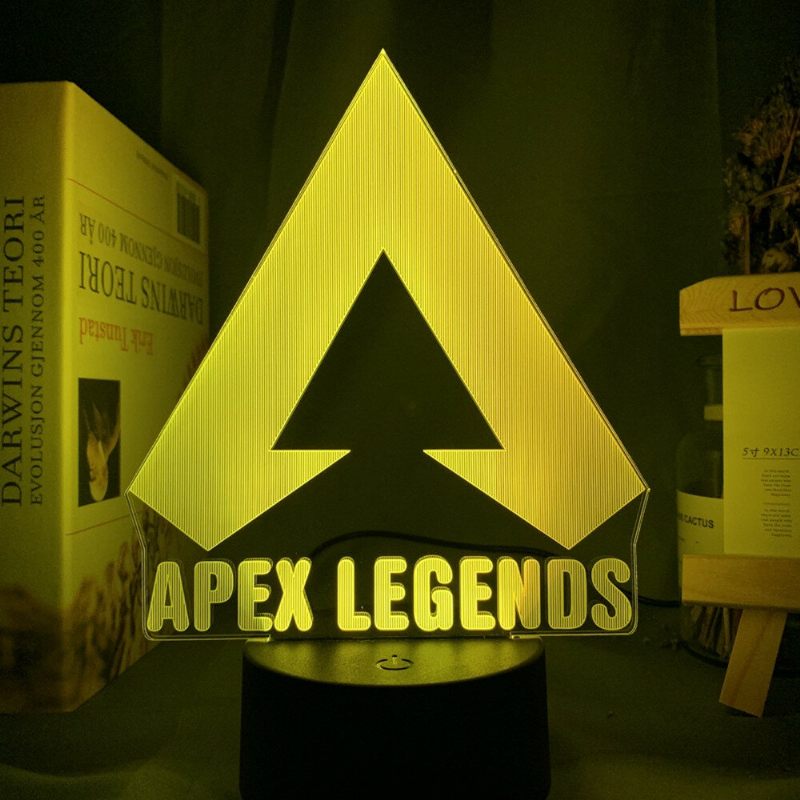 Apex Legends Logo Noćno Svjetlo Led Koje Mijenja Boju Za Uređenje Sobe Za Igru Ideje Cool Event Nagrada Poklon Za Rođendane Usb Lampa