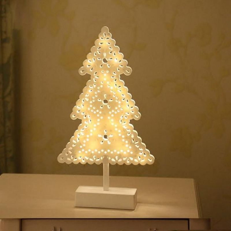 Božićno Drvce U Obliku Srca Na Baterije Led Noćno Svjetlo Stolna Lampa Dekoracija Doma