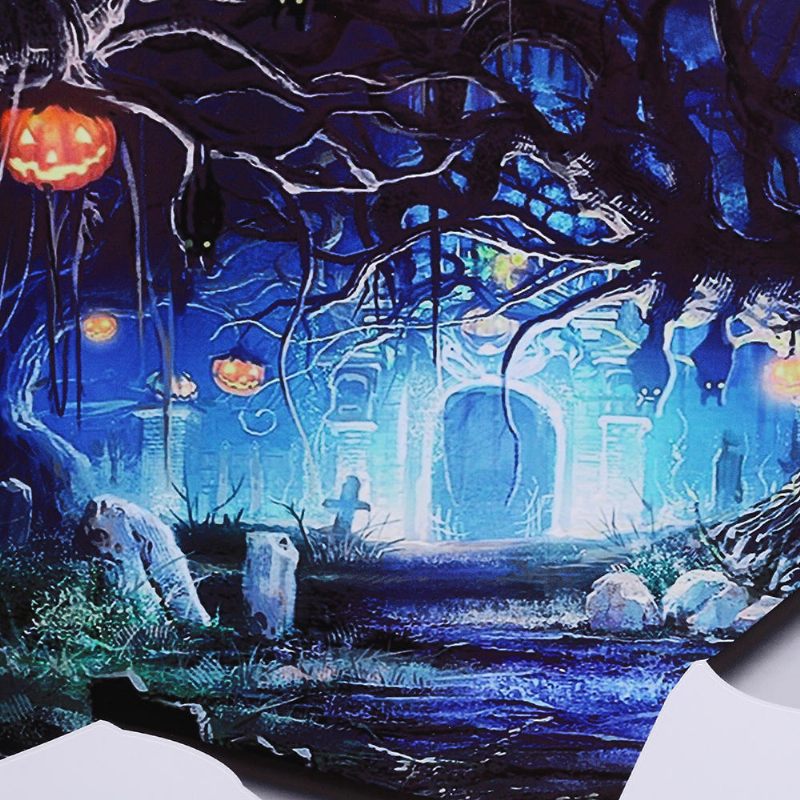 Halloween 3d Zidna Naljepnica Decal Lamp Uklonjiva Diy Scary Poster Mural Decor