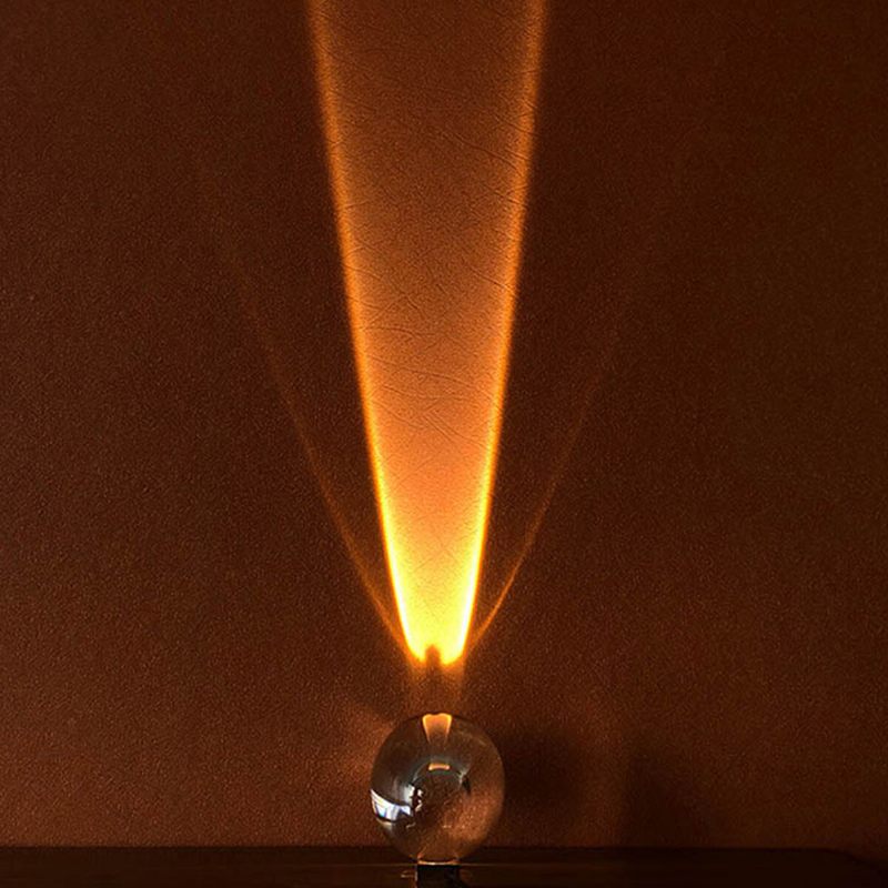 Kristalna Svjetiljka Za Projekciju Zalaska Sunca Dekoracija Poda Spavaća Soba Atmosfere Noćnog Svjetla