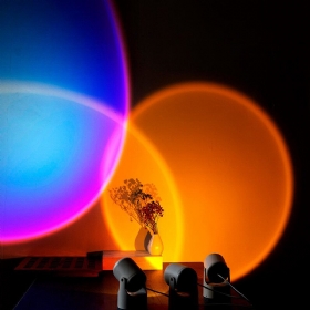 Lampa Za Projektor Zalaska Sunca Rainbow Atmosphere Led Noćno Svjetlo Za Kućnu Spavaću Sobu Kavana Pozadinska Zidna Dekoracija Usb Stolna Svjetiljka