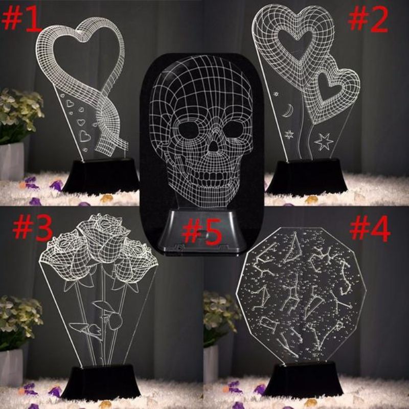 Led 3d Noćno Svjetlo Usb Creative Home Energy Saving Night Light Noćna Svjetiljka