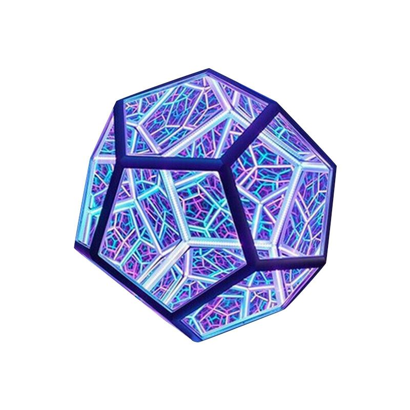 Led Noćno Svjetlo Infinite Dodecahedron Color Art Light Decor Novost Božićni Dar Cool Technology Decoration Home