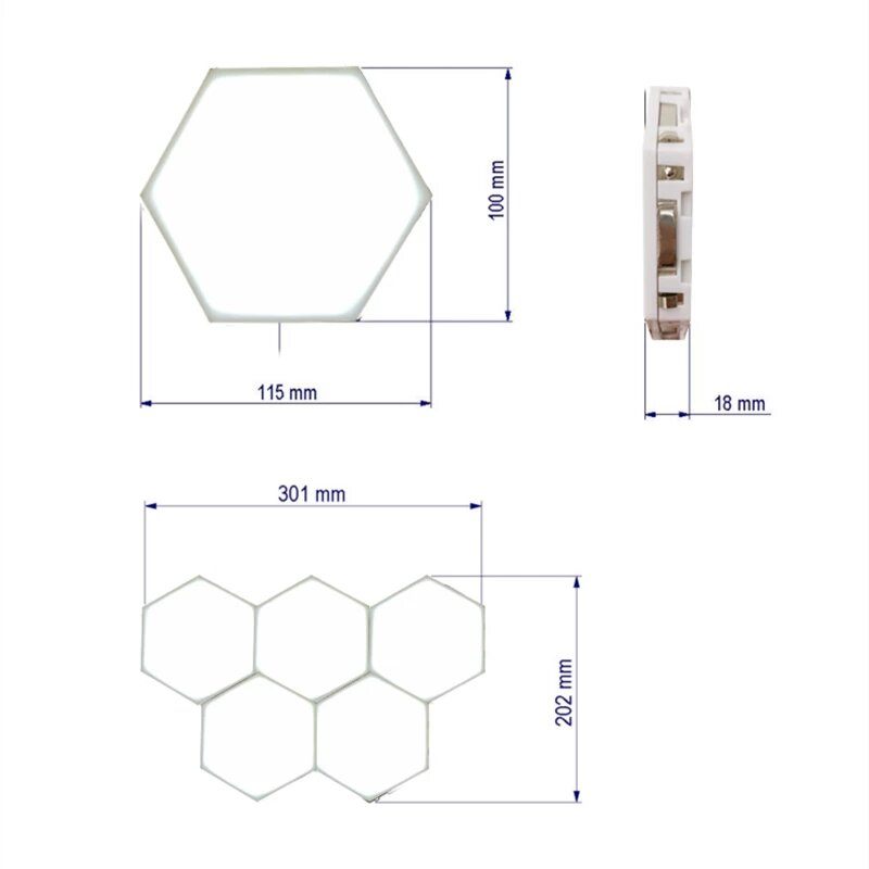 Led Noćno Svjetlo Kvantna Svjetiljka Modularna Svjetla Na Dodir Osvjetljenje Osjetljivo Na Led Noćna Magnetna Unutarnja Dekoracija Doma