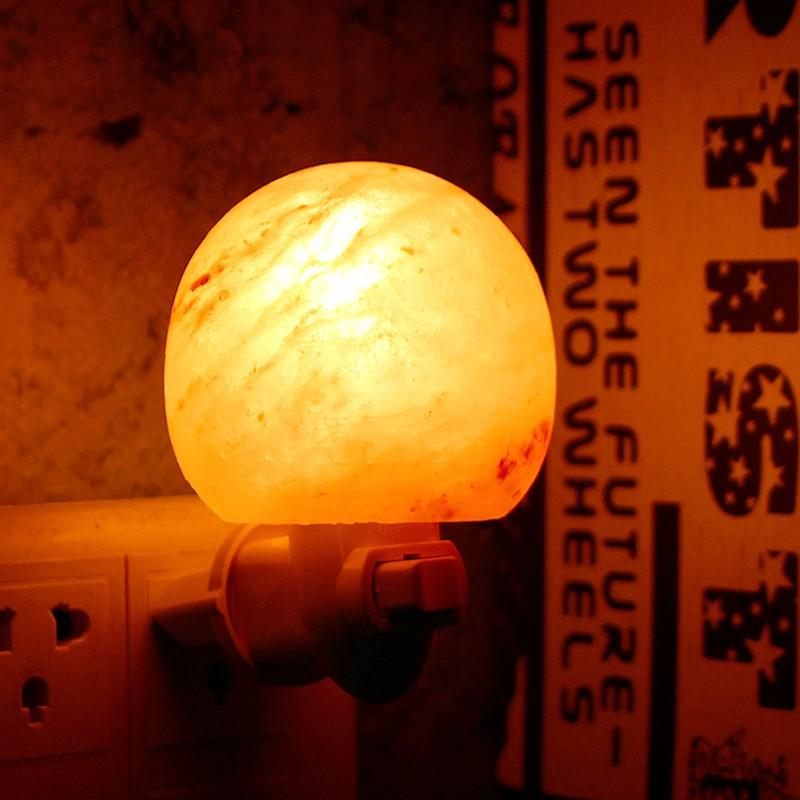 Mini Slatka Ručno Izrezbarena Noćna Lampa Od Himalajske Soli Od Prirodnog Kristala Poklon