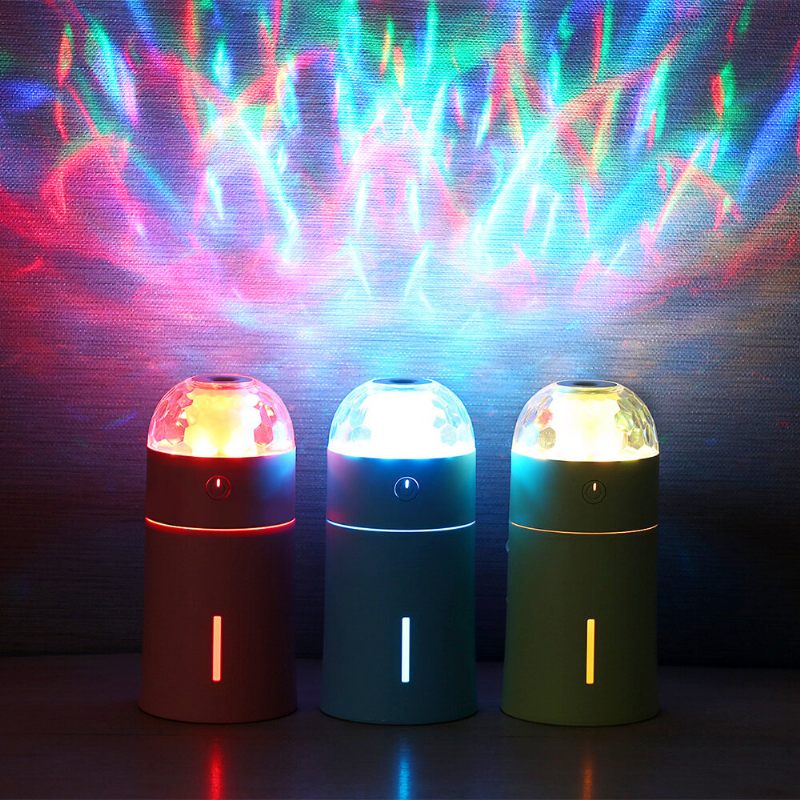 Novi Ultrazvučni Ovlaživač Zraka Magic Cup Sa Šarenim Led Svjetlima Za Kućni Automobil Ured Mini Aroma Difuzor Pročišćivač Automatsko Isključivanje