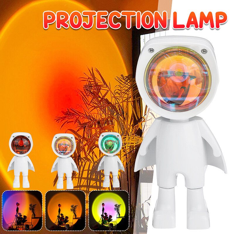 Sun Sunset Led Light Rainbow Projection Stolna Lampa Home Decor Usb Night