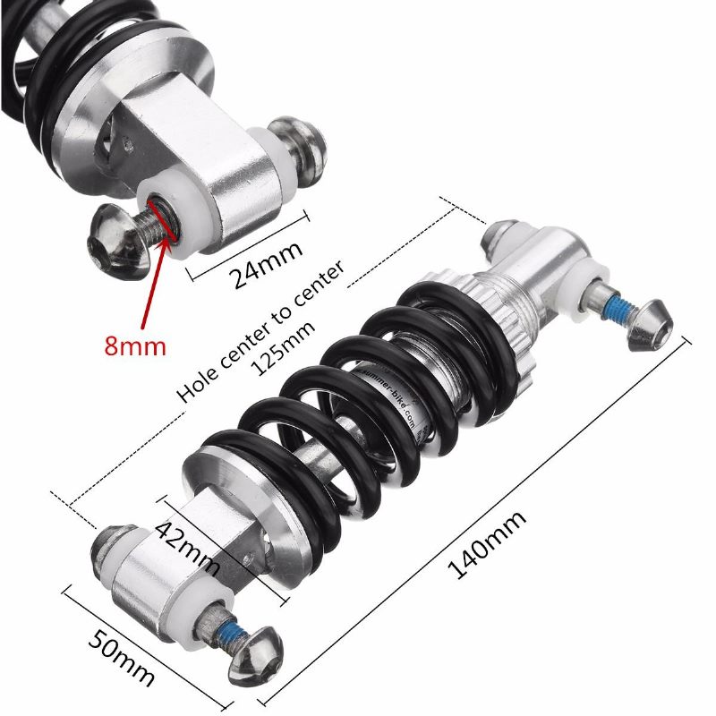 B95 Crni Metal 450lbs/in Amortizer Stražnjeg Ovjesa Bicikla