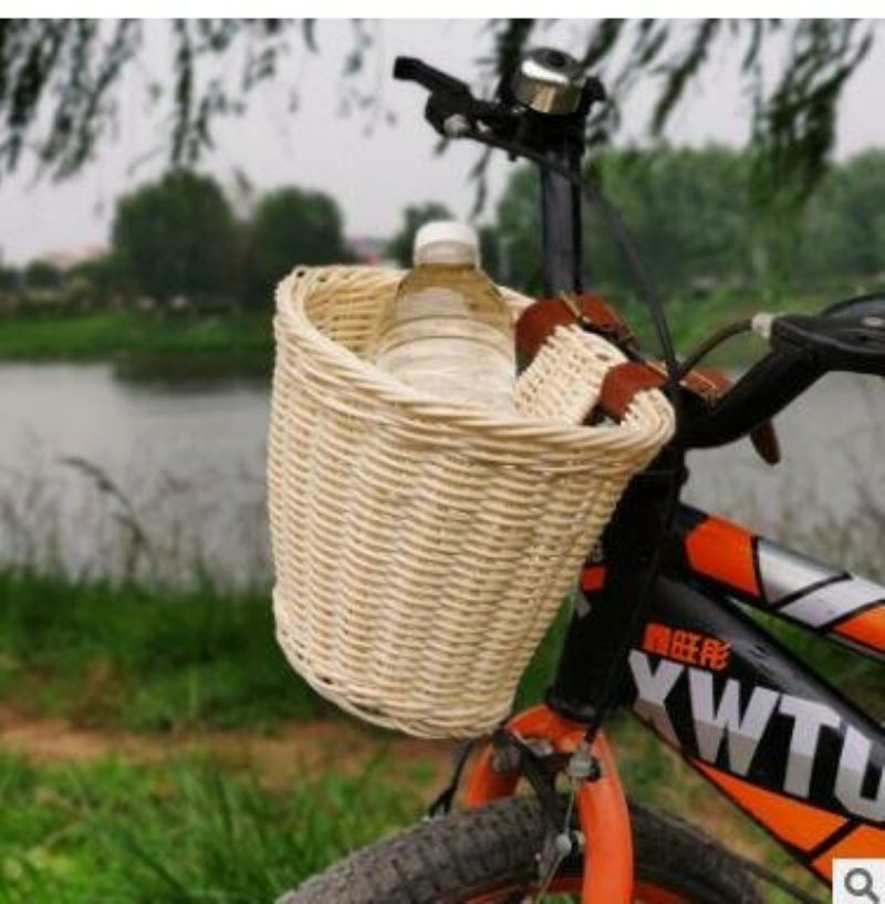 Bikight Dječji Bicikl Od Ratana Prednja Košara Kožni Remen Kupovina Torbica Za Pohranu Diy Dodaci