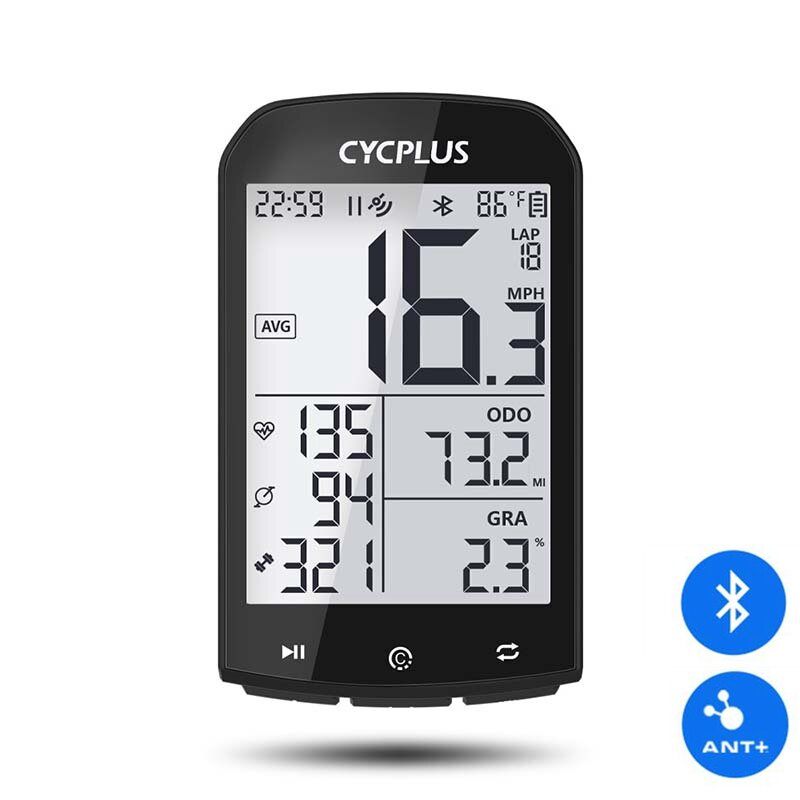 Cycplus M1 Gps Računalo Za Bicikle Bežično S Bluetooth 4.0 Ant+ Biciklistički Brzinomjer Vodootporni Lcd Pozadinsko Osvjetljenje Brojač Kilometara Štoperica Dodaci Za Za Mtb Cestovni Bicikl/gradski Bicikl