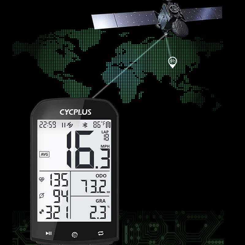 Cycplus M1 Gps Računalo Za Bicikle Bežično S Bluetooth 4.0 Ant+ Biciklistički Brzinomjer Vodootporni Lcd Pozadinsko Osvjetljenje Brojač Kilometara Štoperica Dodaci Za Za Mtb Cestovni Bicikl/gradski Bicikl