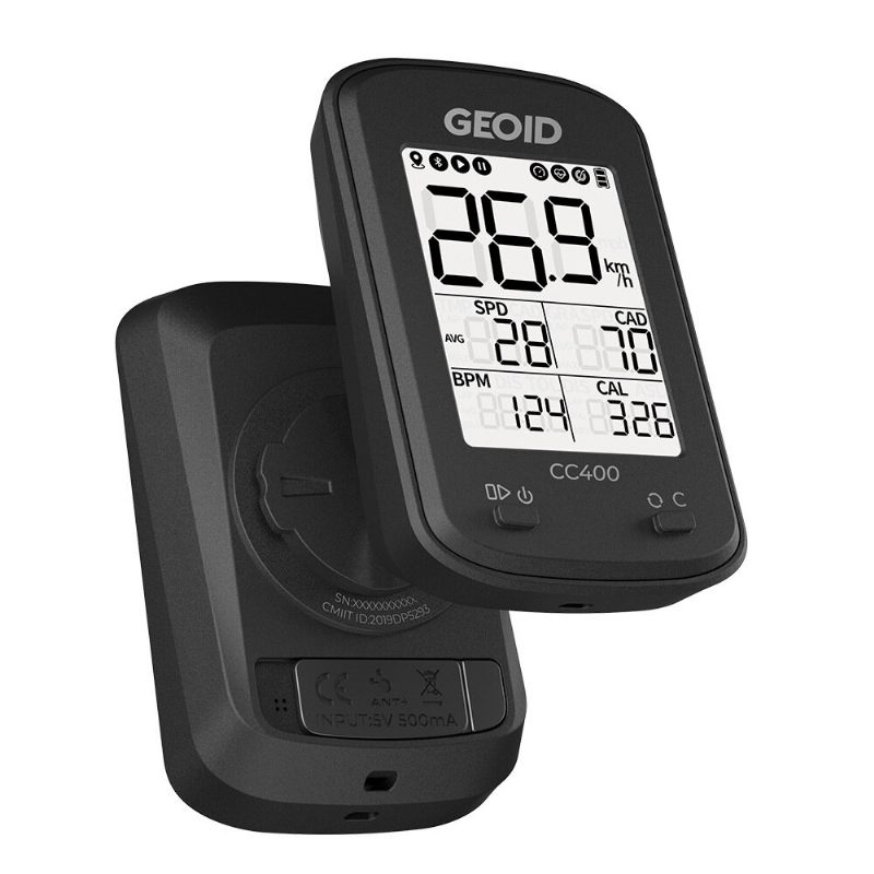 Geoid Cc400 Biciklističko Računalo Ant+ Gps Bluetooth Smart Bežična Štoperica Brzinomjer Odometar Vodootporni Cikloračunarski Dodaci Za Mtb Cestovni Ciklus