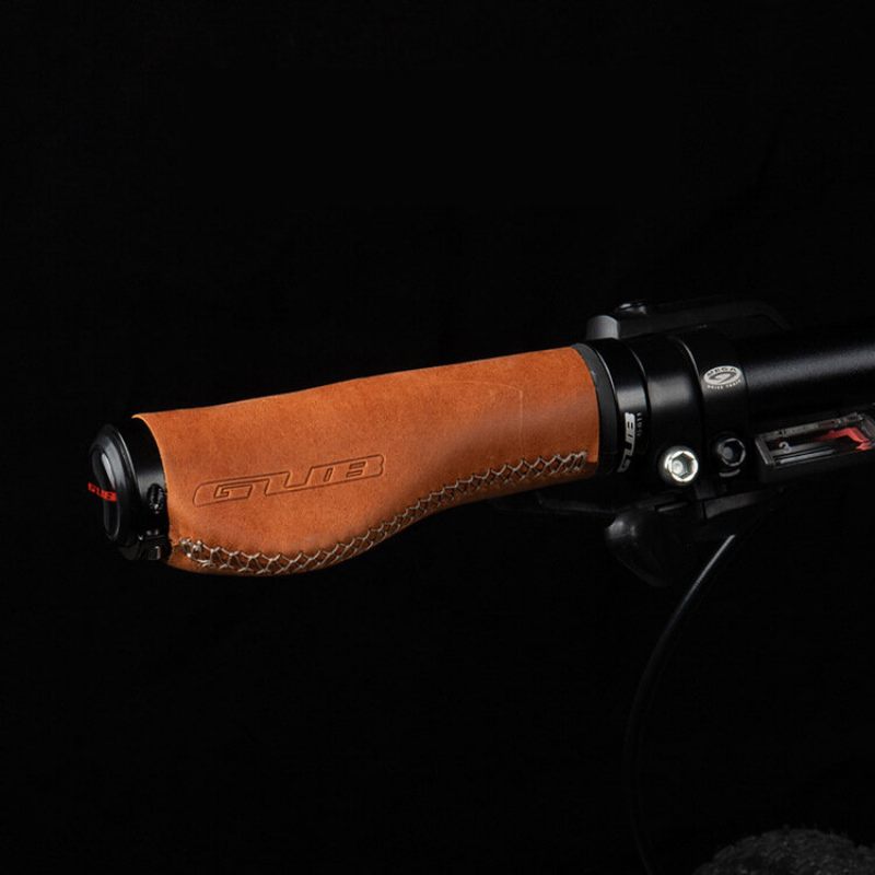 Gub G-611 Goveđa Koža Mtb Biciklistički Poklopac Upravljača Prsten Za Zaključavanje Od Aluminijske Legure Ergonomski Rukohvat Za 22.2 mm Upravljač