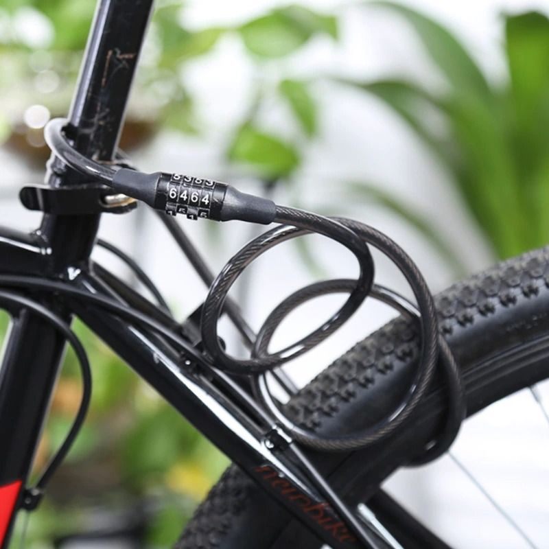 Kabel Za Zaključavanje Bicikla 4-znamenkasti Kombinirani Sigurnosni Lanac Protiv Krađe